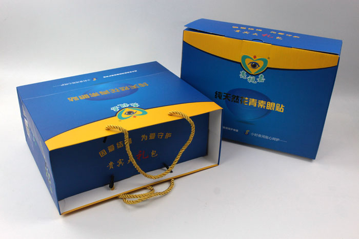 哪里可以做禮盒包裝？護眼神器亮視嘉護眼貼禮盒包裝+手提袋套裝出自長沙印刷廠